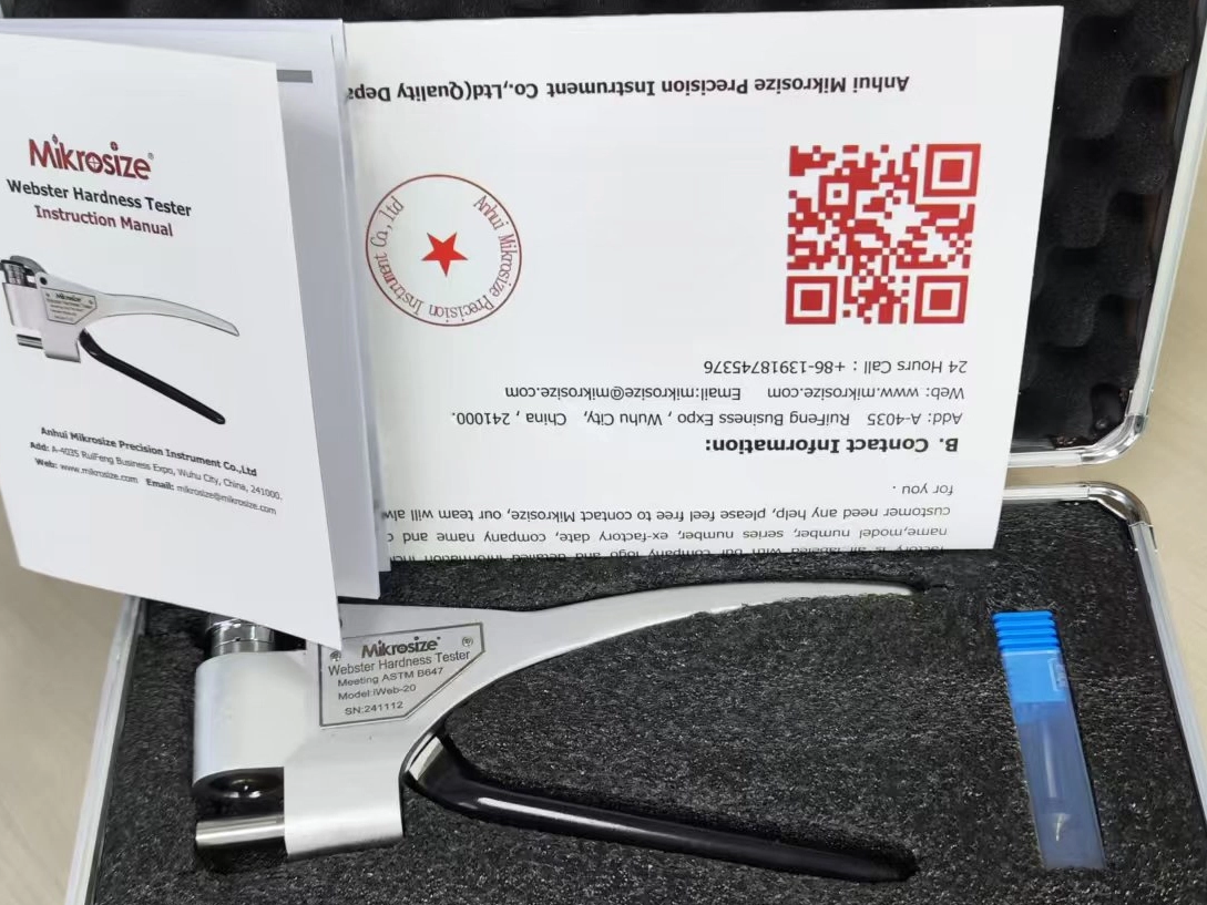 The Optimal Supplier iWeb-20 Webster Hardness Tester