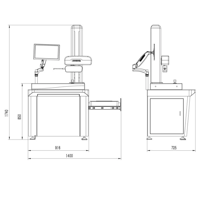 MRC-100 Roughness and Contour Measuring Instrument