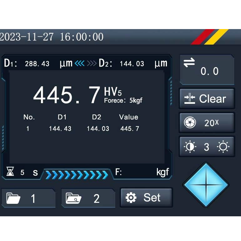MVicky-10/50 Digital Touch Screen Macro Vickers Hardness Tester