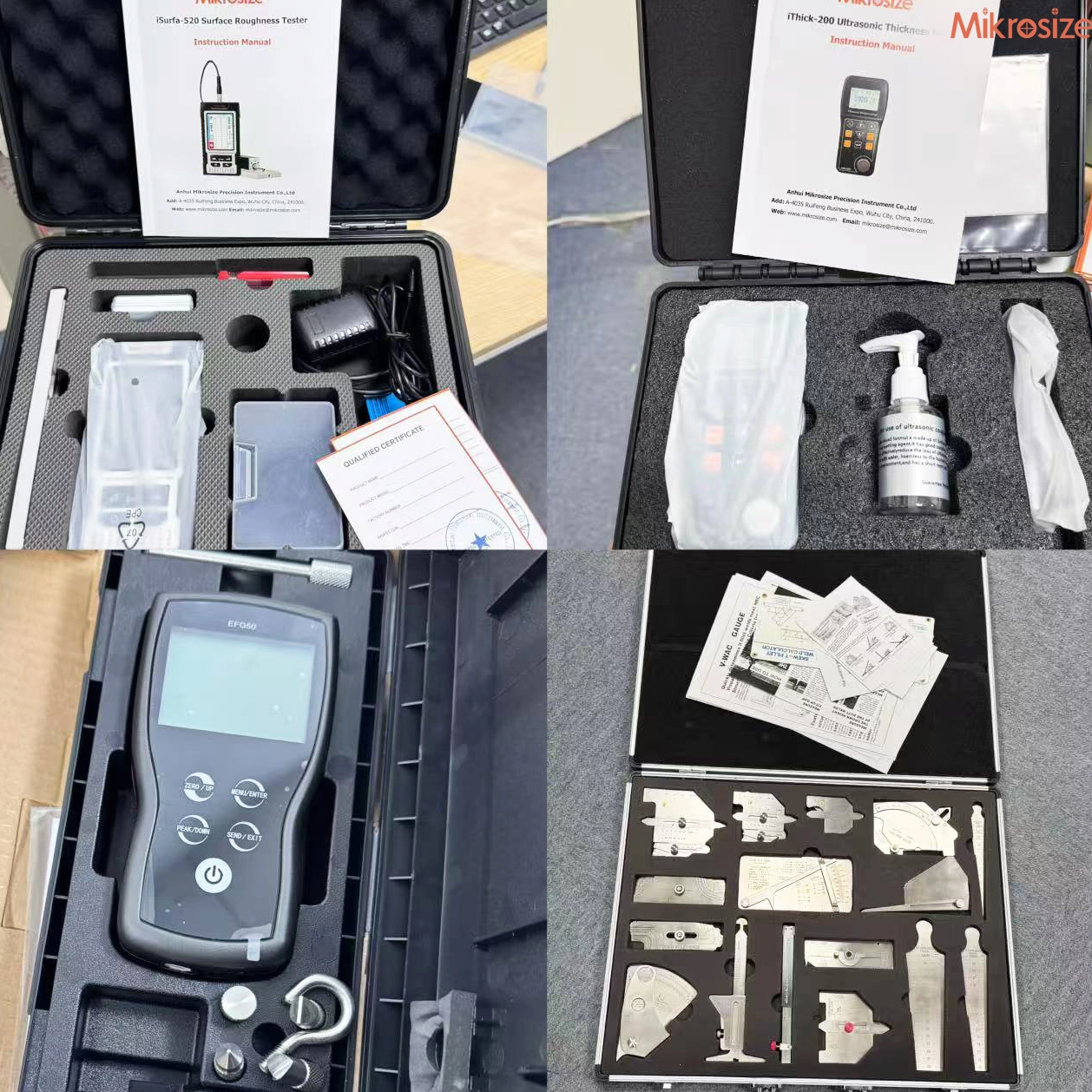 The portable ultrasonic thickness gauge and surface roughness tester have been dispatched to the Italian distributor.