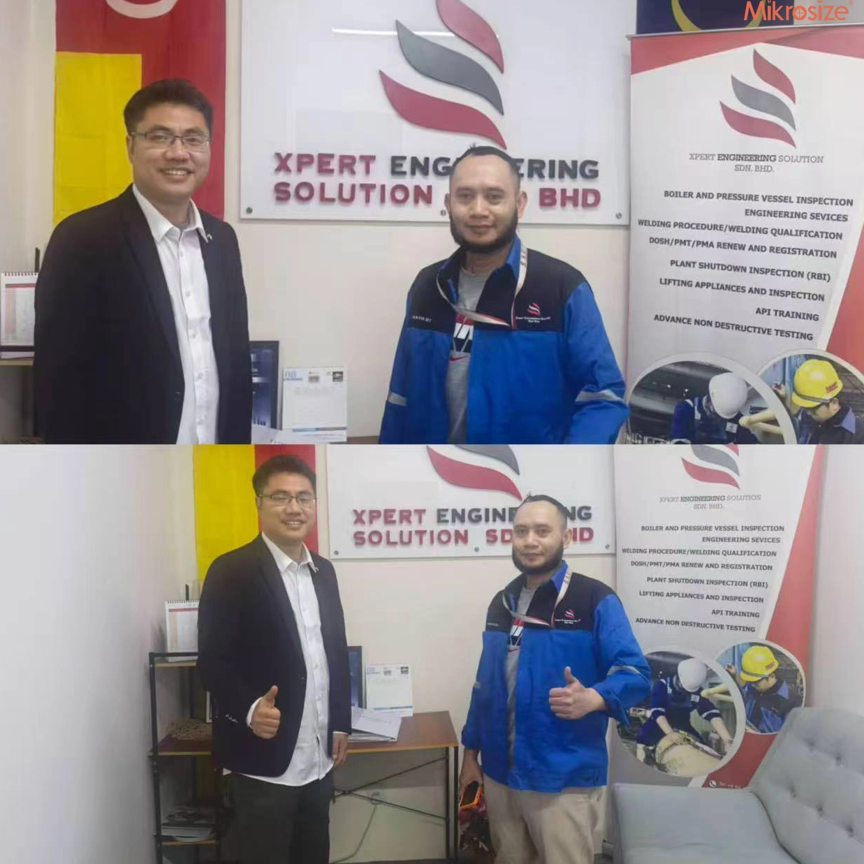 Engineers from Mikrosize continued to visit new customers in Malaysia.
