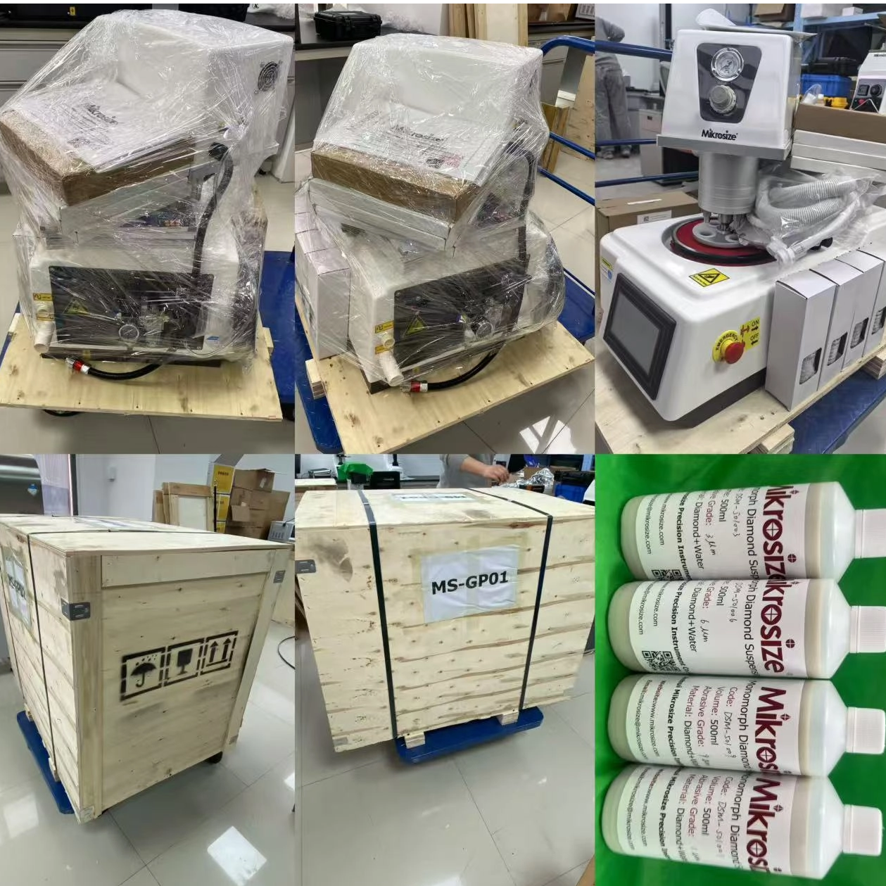 The Malaysian customer is very satisfied with the quality of the grinding and polishing machine and the photo-curing consumables. 