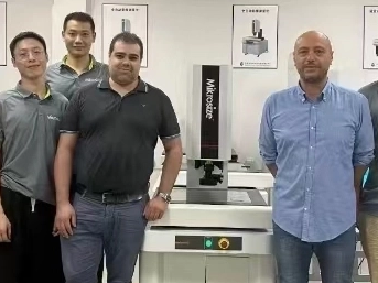 Italian Customer Visit for Video Measuring Machine