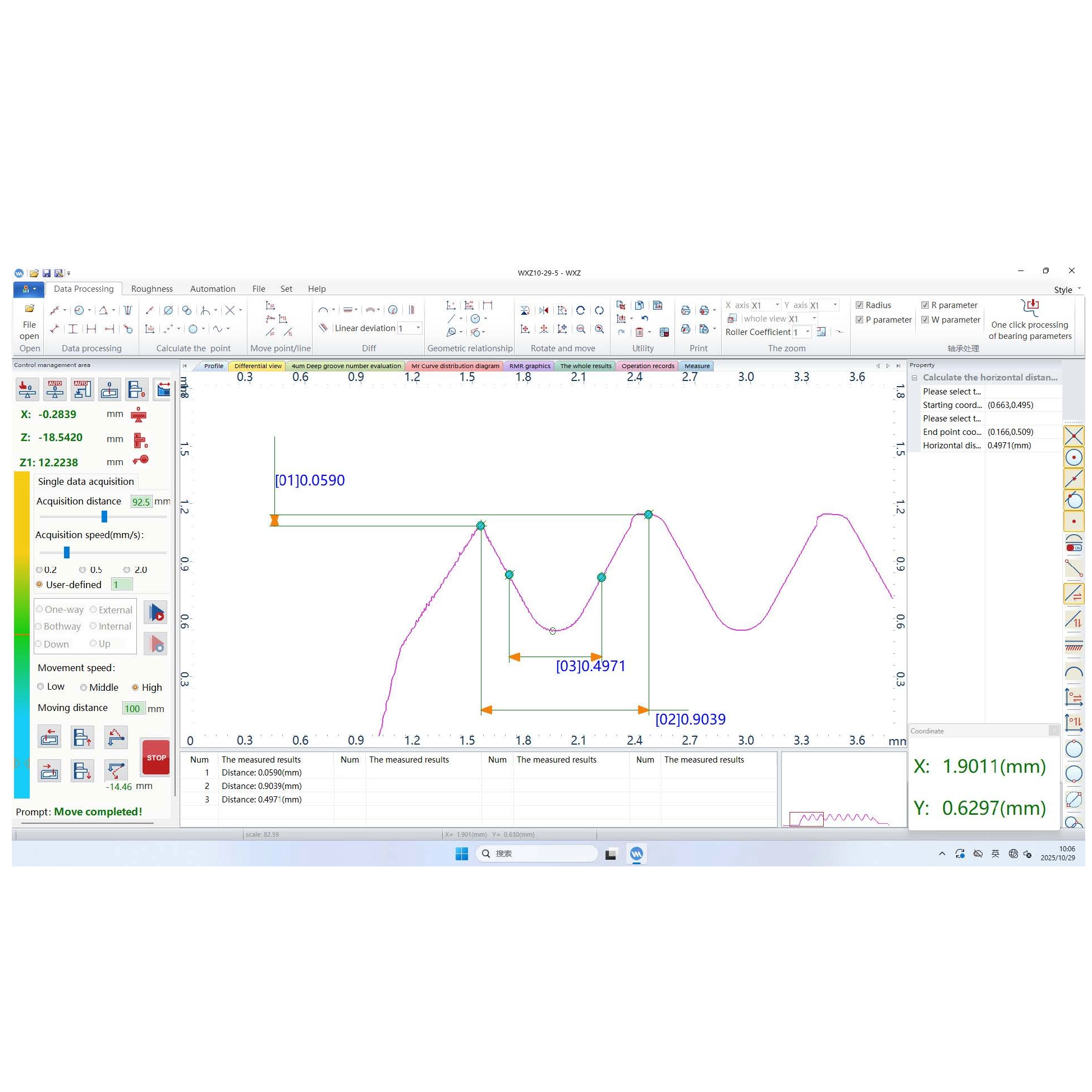 MRC-100 Roughness and Contour Measuring Instrument