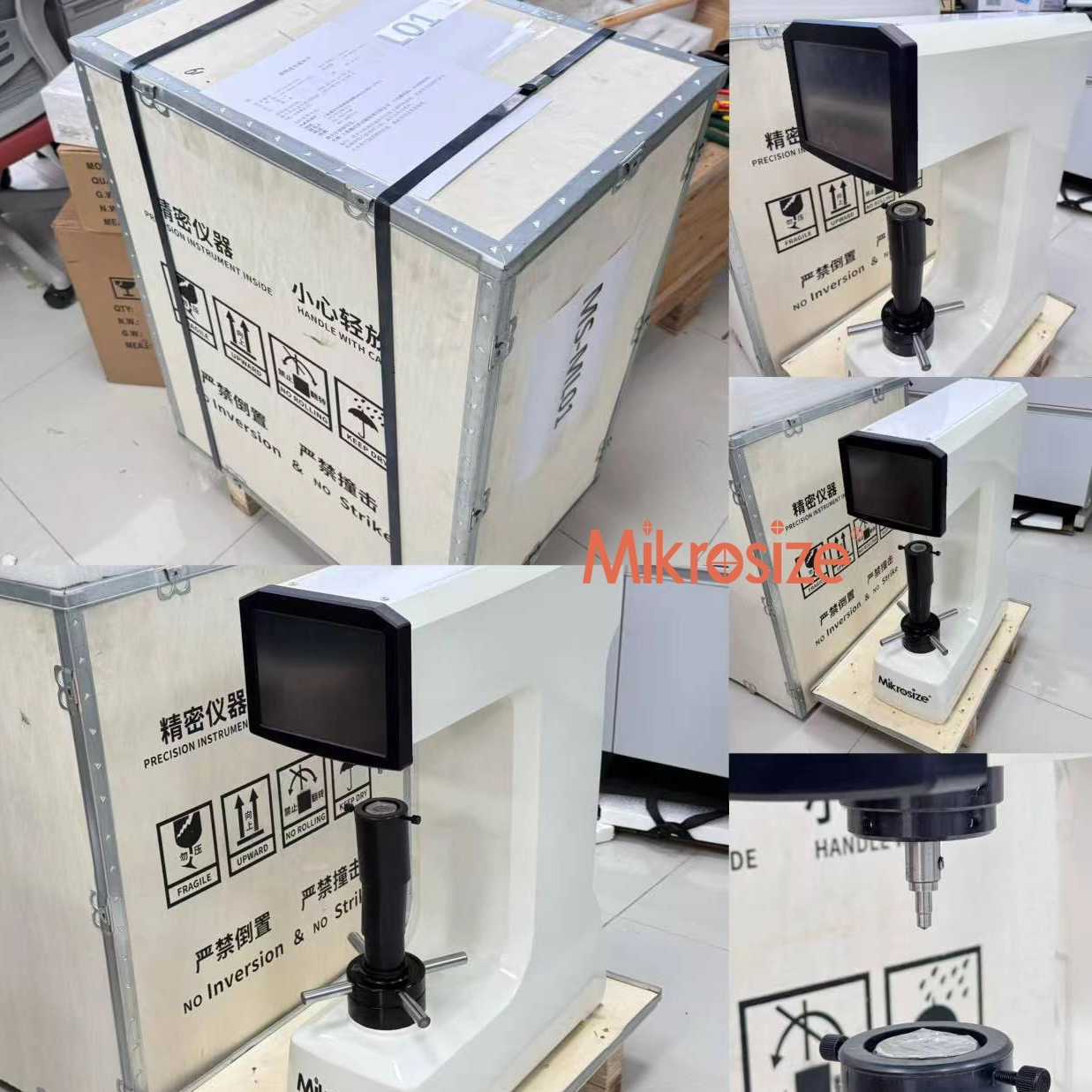 Malaysian clients purchase iRocky-150/45CL touch screen superficial Rockwell hardness tester for its recognized quality.