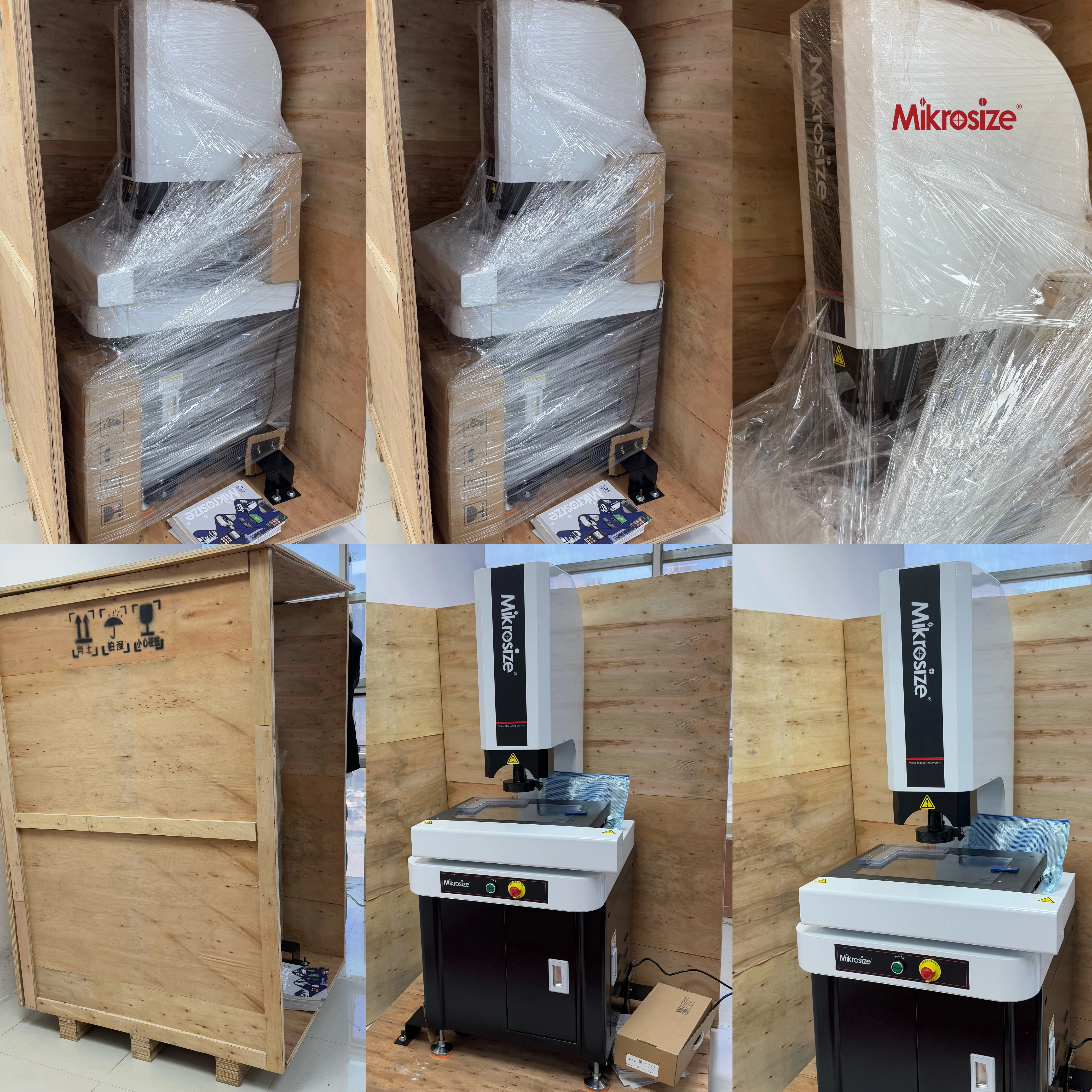 An old customer from Belarus has always maintained his recognition of Mikrosize and picked up a VMC-3020 CNC Video Measuring Machine by himself. 