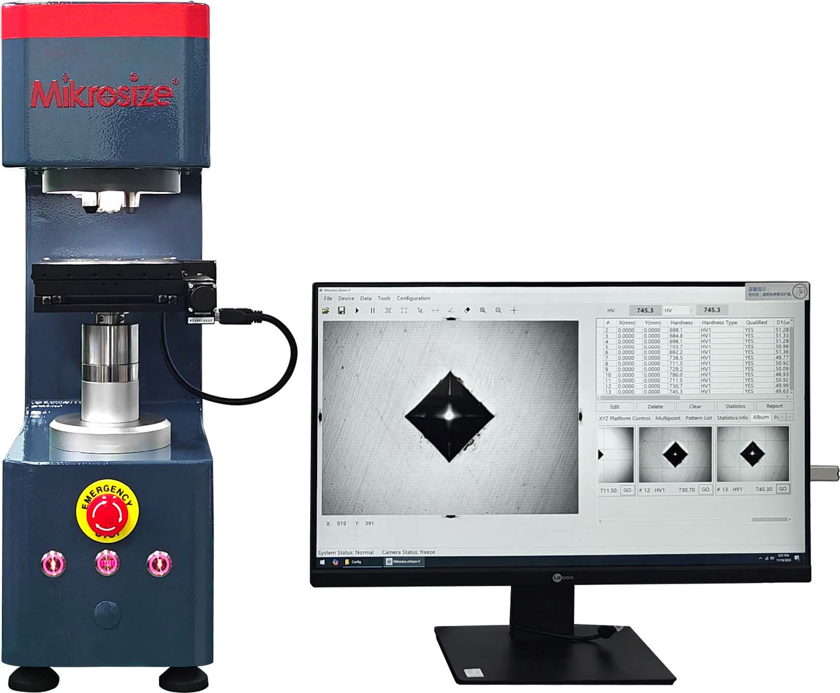 uVicky-AI Intelligent Fully Automatic Vickers Hardness Tester图（1）