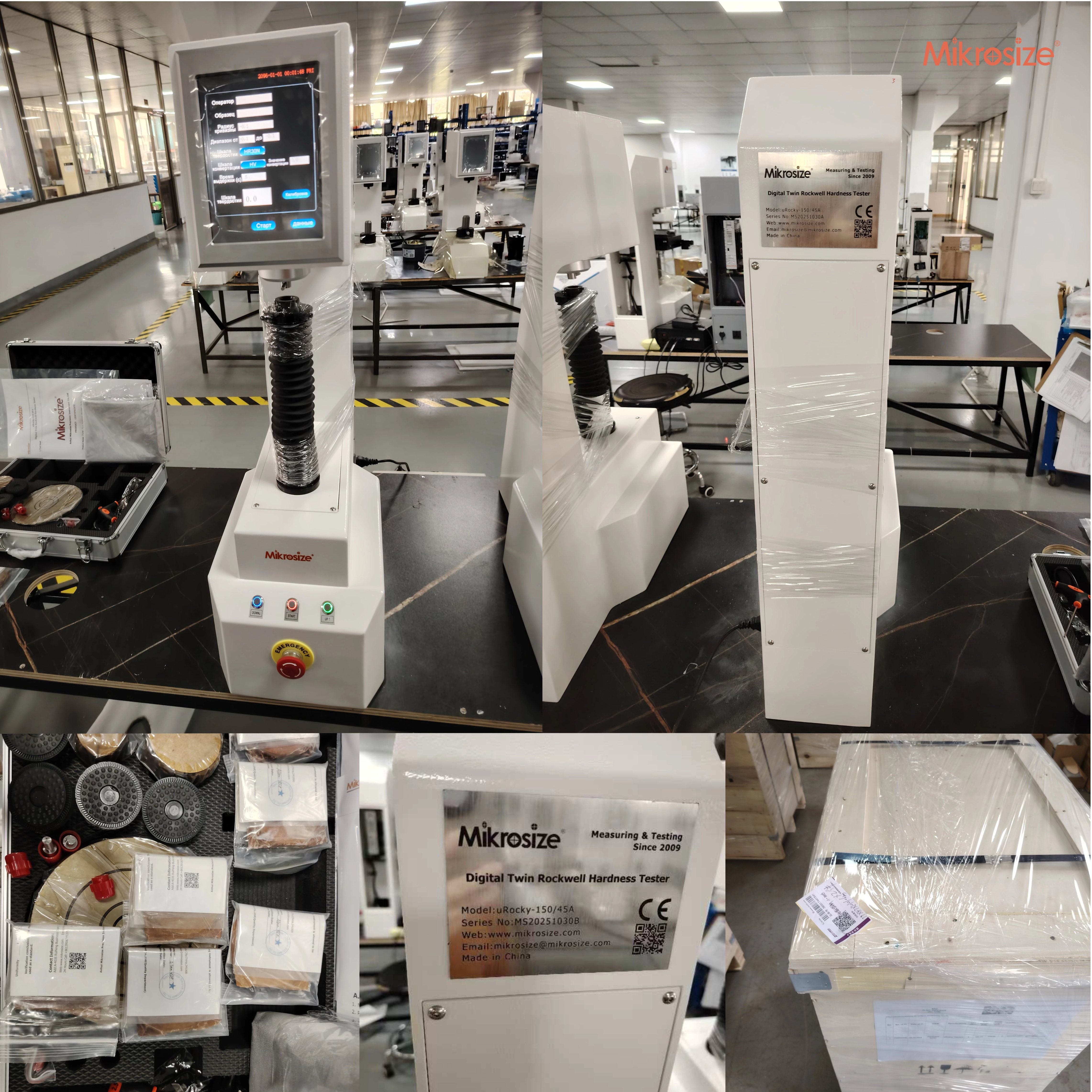 Hardness testers are supplied to the domestic distribution channel.