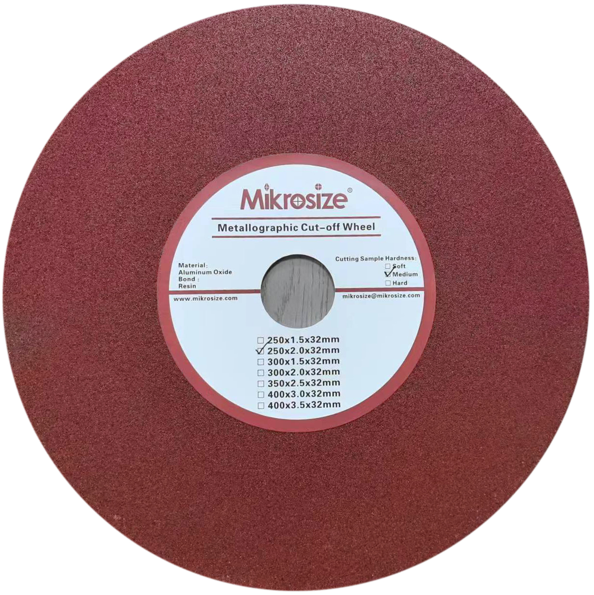 金相切割片棕色